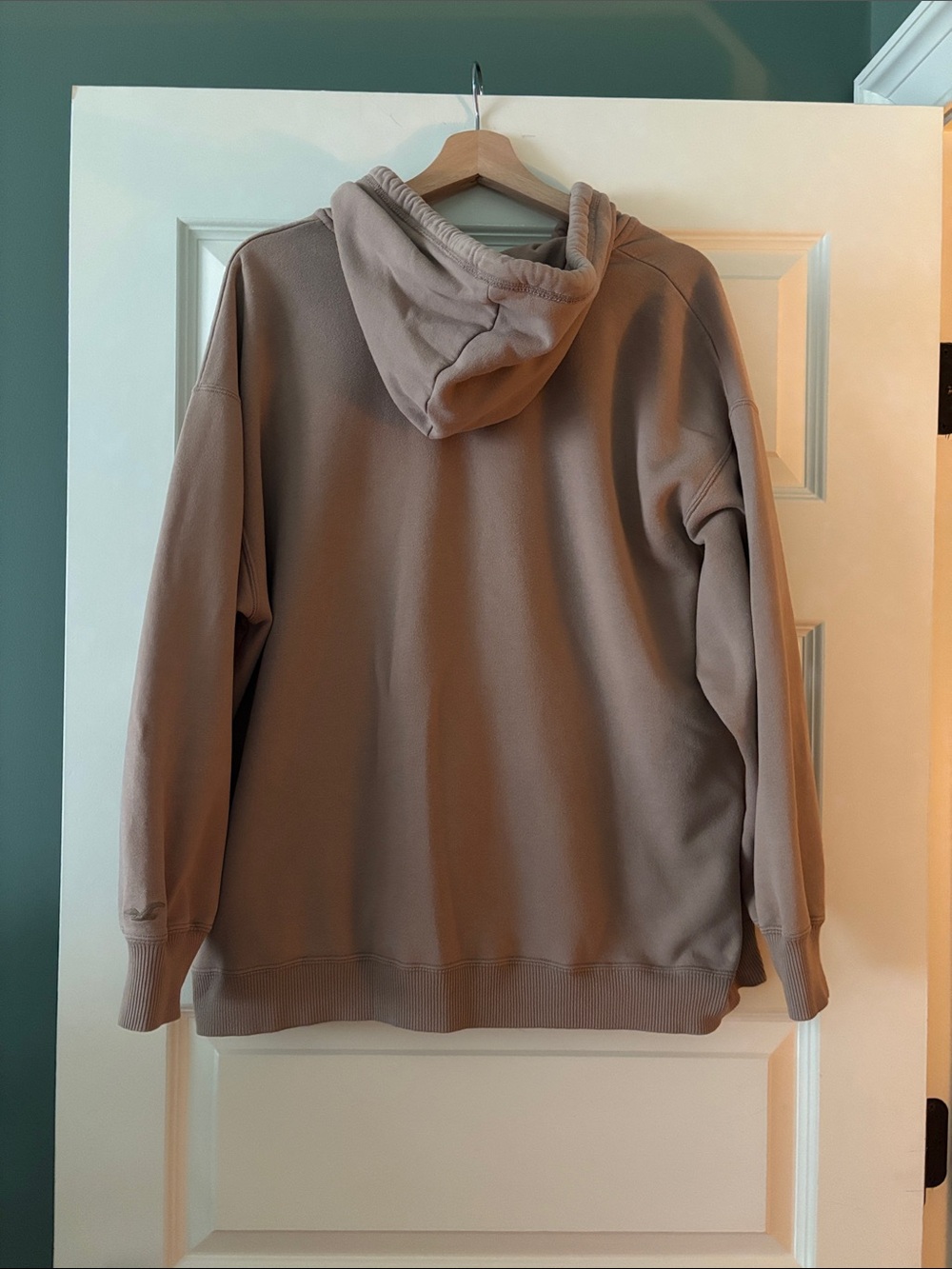 Hollister Zip-Up Hoodie Sweatshirt  in Tan - Brown - Picture 4 of 4